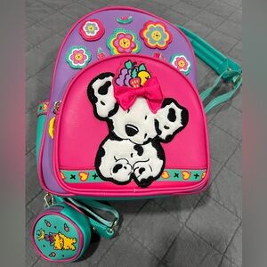 Loungefly Spottie Dottie Pink and Purple Dalmatian Backpack